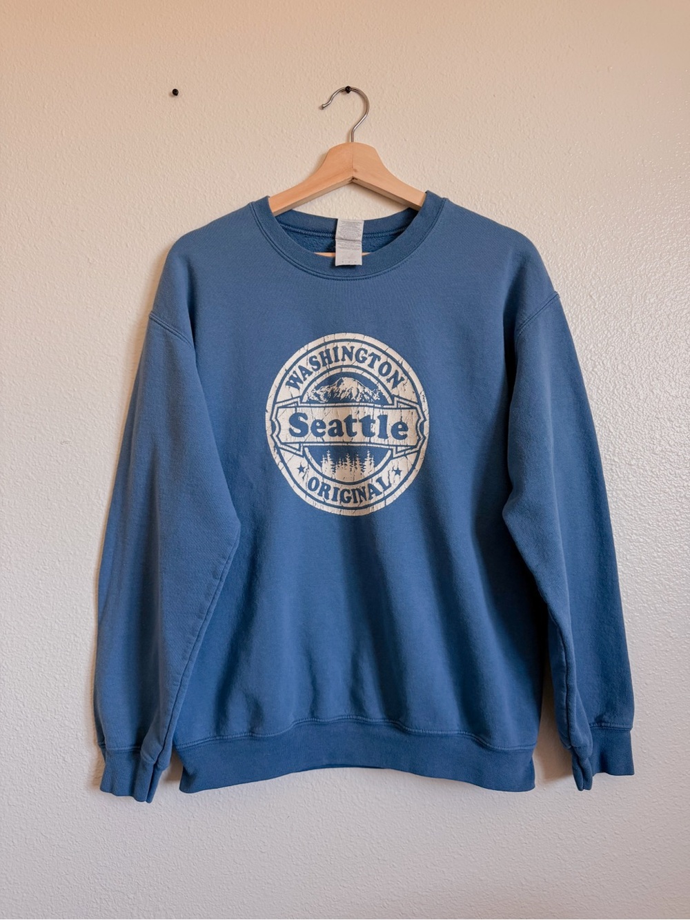 Seattle Graphic Crewneck Sweatshirt - Blue